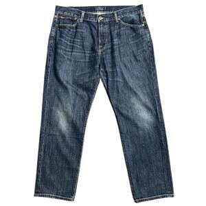 Lucky Brand 221 Original Straight Jeans 38x30 Mens Med Wash Denim Cotton Blend